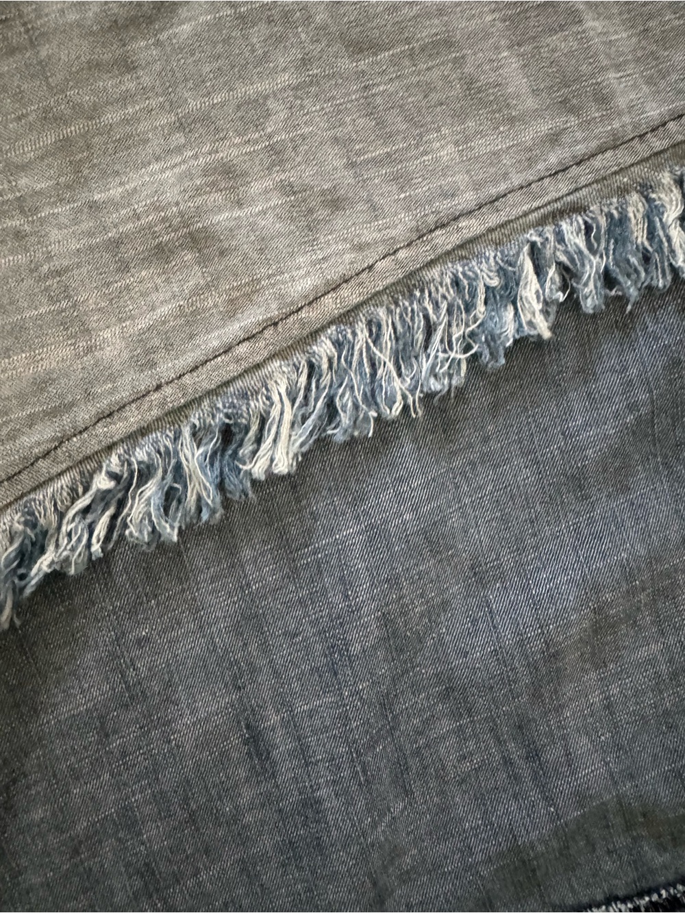 Trina Turk Phlox Chambray Two-Tone Fringe Sleeveless High-Low Dress Size XS - Picture 6 of 10